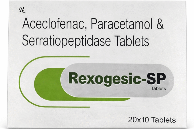 Aceclofenac,Paracetamol & Serratiopeptidase Tablets
