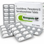 Aceclofenac,Paracetamol & Serratiopeptidase Tablets